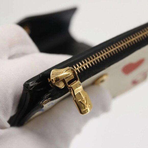 LOUIS VUITTON Monogram Game On Portefeuillezoe Wallet White M57491 Auth 143006 - Picture 10 of 16